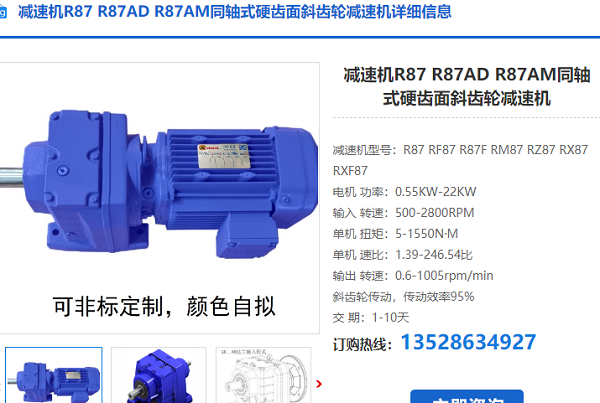 R87減速電機(jī)