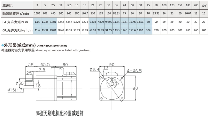 無(wú)刷電機(jī)齒輪減速箱 (4)